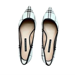 NWT French Connection Plaid Flats Size 6
